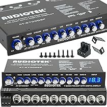 Audiotek 8700DSP 1/2 Din 7 Band Car Audio Equalizer EQ Front